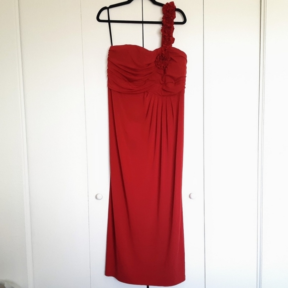 ENFOCUS Red Maxi Dress Size 20W - Picture 2 of 5